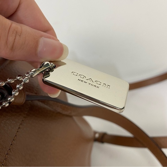 Coach Derby Brown Pebble Leather Bucket Mini Backpack Minimalist CapsuleWardrobe - Picture 8 of 14